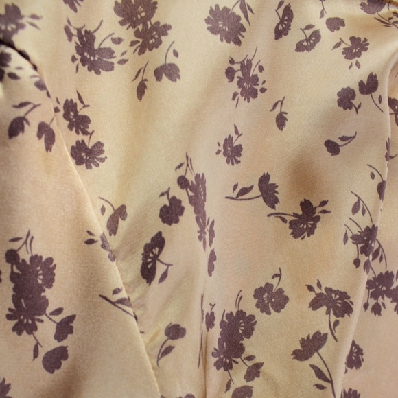 ZARA NWT Satin Effect Floral Long Sleeve Cropped Printed Shirt XS - Picture 3 of 7